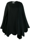 Valentino Black Double-face Viscose Dress