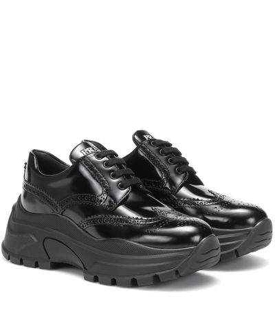 Prada platform outlet brogues