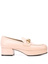 Gucci Horsebit Slip-on Loafers In Pink