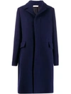 Marni Concealed Front Coat In Blue