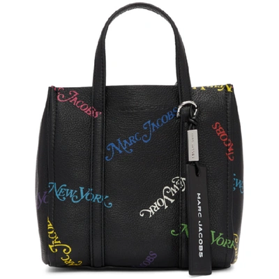 Marc Jacobs X New York Magazine The Tag Leather Tote Bag In Black