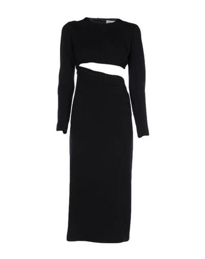 Fausto Puglisi 3/4 Length Dresses In Black
