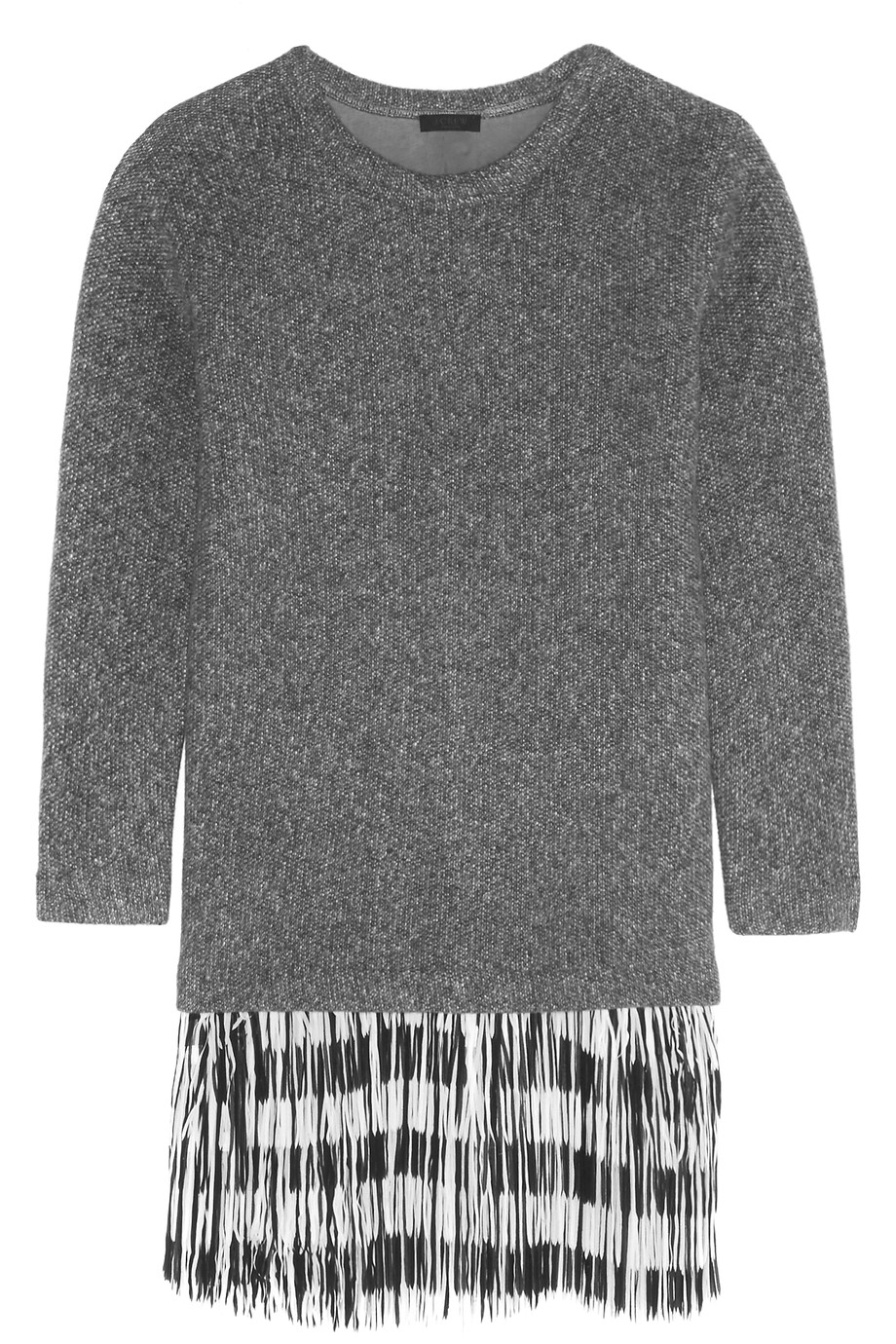 J.crew Fringed Knitted Sweater Dress ModeSens