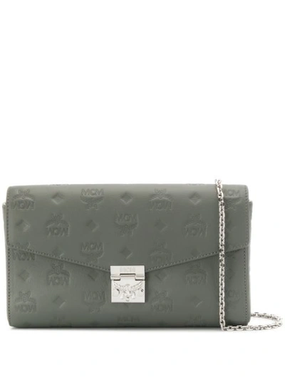 Mcm Millie Crossbody In Monogram Leather In Ec Charcol