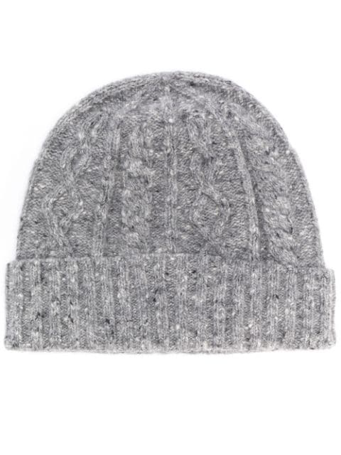 Brunello Cucinelli Knitted Hat In Grey | ModeSens