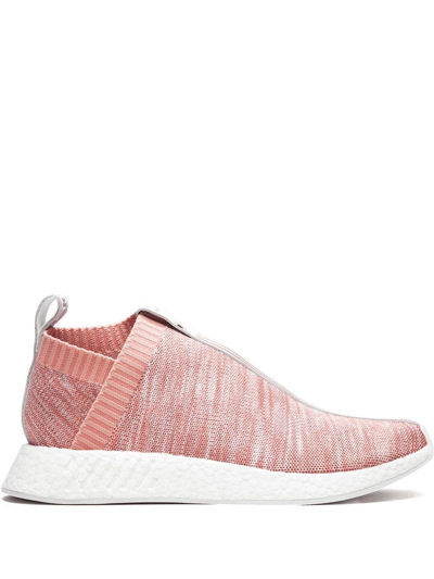 Adidas Originals X Kith X Naked Nmd_cs2 Primeknit Se Sneakers In Pink