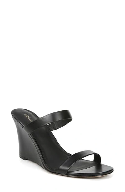 Diane Von Furstenberg Vivienne Leather Slide Sandals In Black