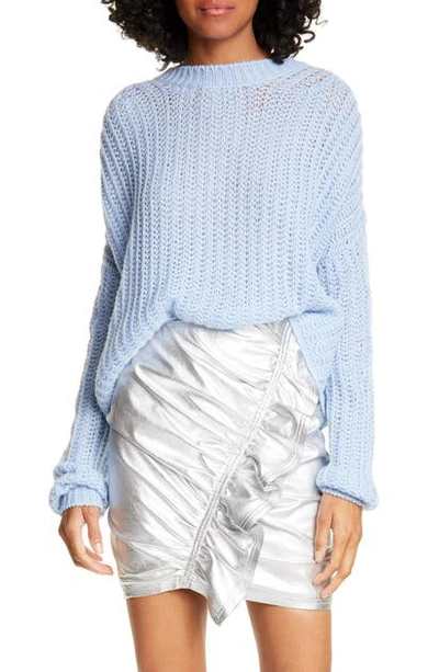 A.l.c Reno Drop-shoulder Knit Sweater In Baby Blue