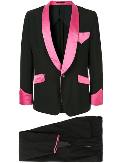 Pre-owned Comme Des Garçons Shawl Collar Suit In Black