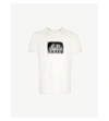 C.p. Company Logo-print Cotton-jersey T-shirt In Gauze White