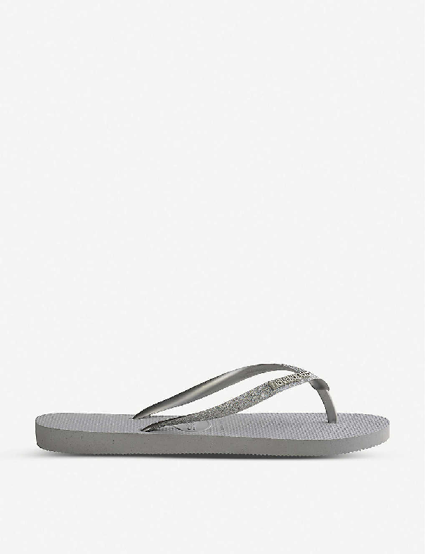 havaianas slim glitter flip flop