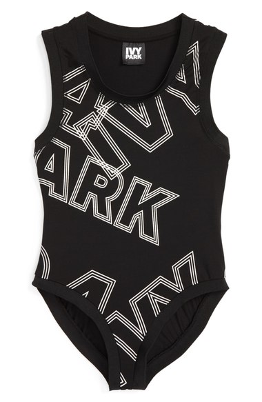 Ivy Park Broken Logo Bodysuit In Black | ModeSens