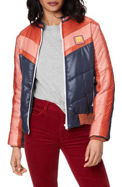 Mother The Peak Color-block Puffer Jacket In Action Jackson