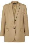 Nili Lotan Diane Stretch Wool Blazer In Beige