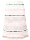 Thom Browne Light Pink Tweed Skirt In 680 Lt Pink