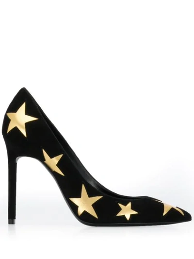 Saint Laurent Pointed Charlotte Pumps In Black