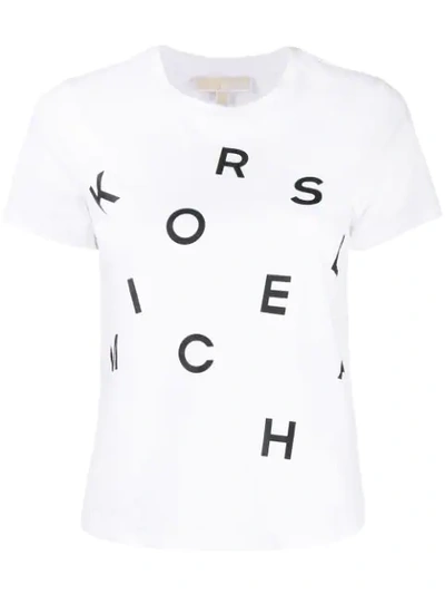 Michael Michael Kors T-shirt With Logo Print In White