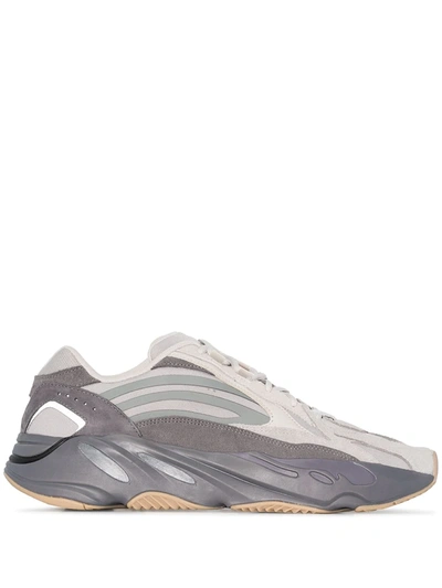 Adidas Originals Yeezy Boost 700 V2 Mesh, Suede And Leather Sneakers In Grey