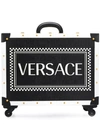 Versace 90s Vintage Logo Suitcase In Dnwt