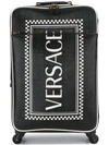 Versace 90s Vintage Logo Suitcase In Black