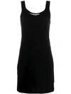 Alexander Wang High Twist Tank Dress In Black