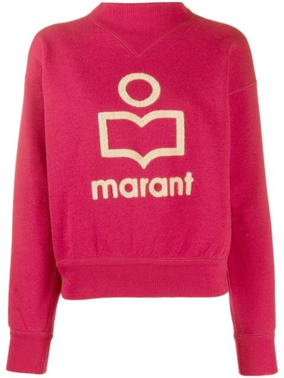 Isabel Marant Étoile Textured Detail Sweatshirt In Pink
