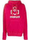 Isabel Marant Étoile Kangaroo Pocket Hoodie In Pink