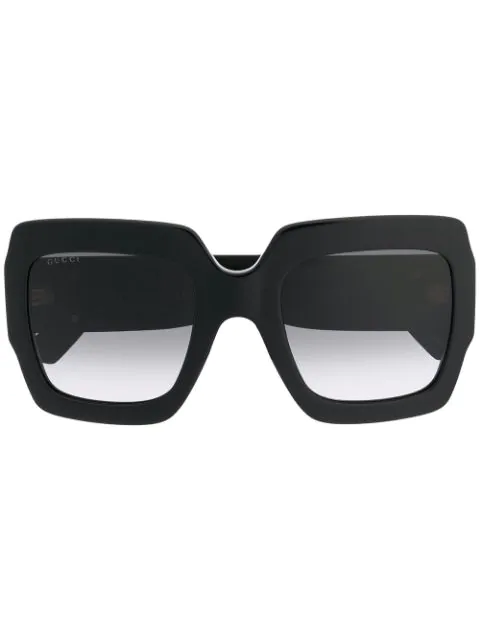 gucci oversized sunglasses black