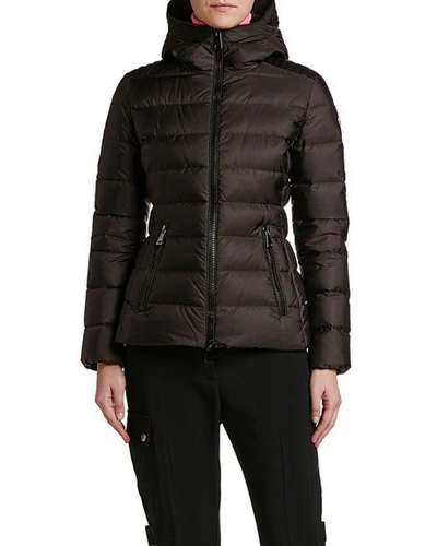 Moncler Tetra Semi-fit Puffer Jacket In Black