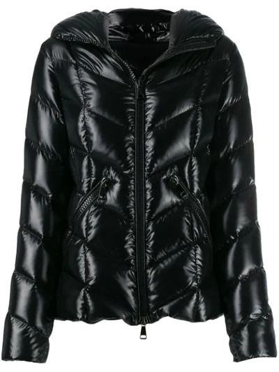 Moncler Fulig Chevron Puffer Jacket In Black | ModeSens