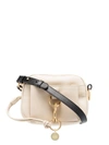 See By Chloé See By Chloe Tony Small Leather Crossbody In Cement Beige/gold