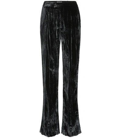 Chloé High-rise Straight Crêpe Pants In Black