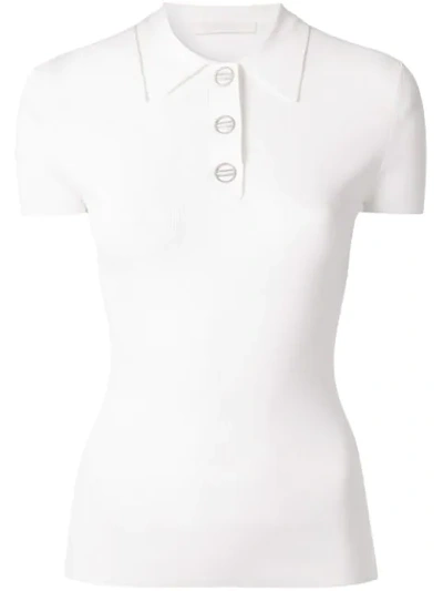 Dion Lee Density Polo Shirt In White