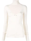 Dion Lee Knit Top With Cut-out On The Chest In White