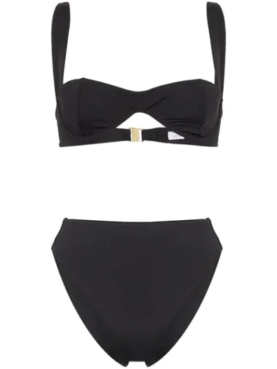 Onia X Weworewhat Sorrento Riviera Bikini In Black