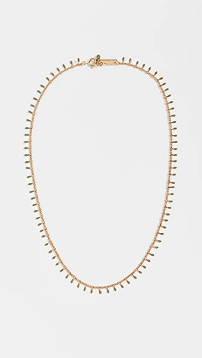 Isabel Marant Casablanca Necklace In Army Green