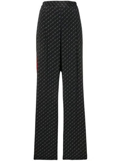 Stella Mccartney Logo Trousers In Black