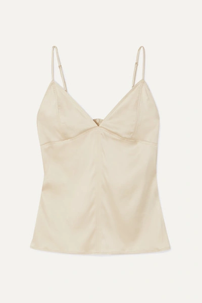 Bottega Veneta Stretch-silk Satin Camisole In Ivory