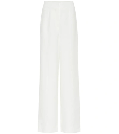 Roksanda Lapari High-rise Wide-leg Cady Pants In White