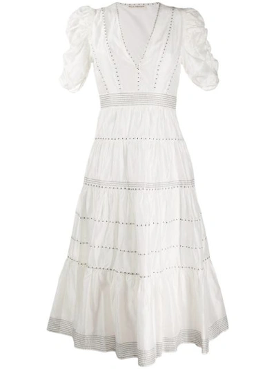Ulla Johnson Odile Cotton And Silk Dress In White