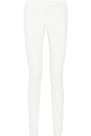 The Row Stratton Stretch Cotton-blend Leggings In White