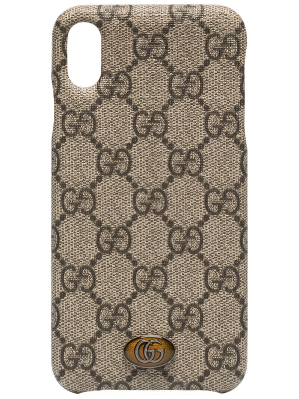 Gucci Ophidia 12/12 Pro Gg Phone Case In Beige | ModeSens