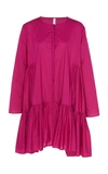 Merlette Martel Ruffled Shirt Dress In Pink