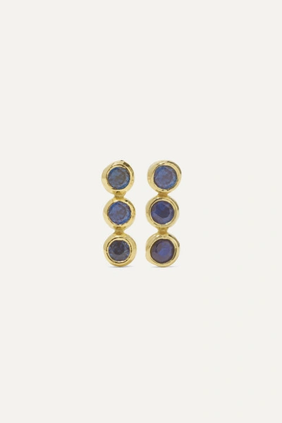 Jennifer Meyer 18-karat Gold Sapphire Earrings