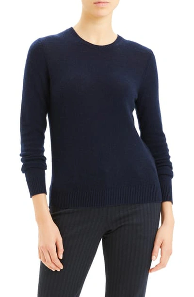 Theory Crewneck Cashmere Sweater In Navy