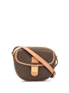 Celine Céline  Macadam Pattern Shoulder Bag - Brown