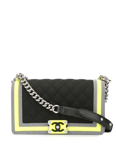 Pre-owned Chanel Boy Shoulder Bag In Black