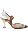 Fendi Multicolour Technical-mesh Colibrì In Brown