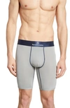 Tommy John Second Skin Gunmetal Waistband Boxer Briefs In Griffin/ Dress Blues