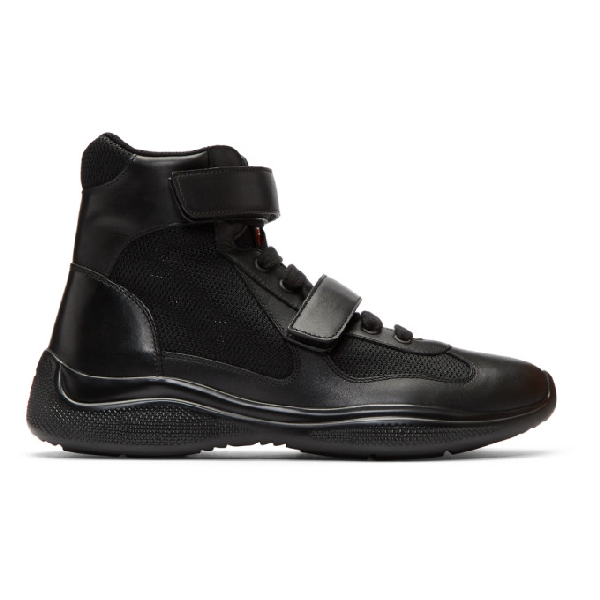 mens high top leather trainers